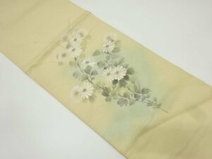 Art hand Auction ys6989153; Sou hand-painted chrysanthemum pattern embroidered obi [recycled] [wearable], band, Obi, Ready-made