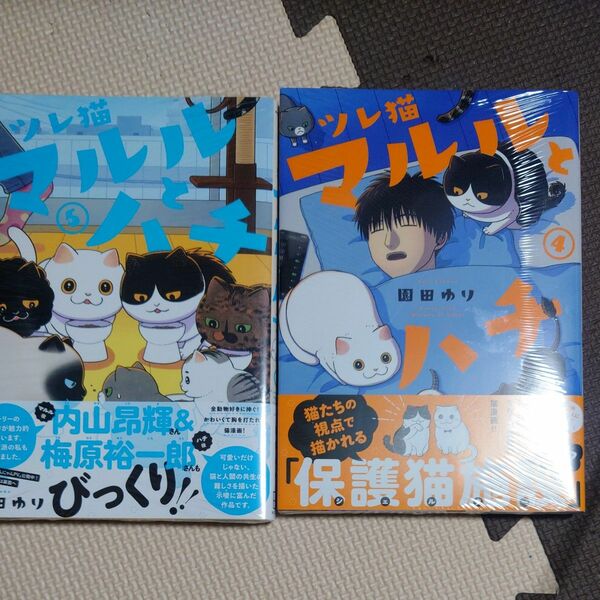 ツレ猫マルルとハチ 4巻・5巻 園田ゆり 新品未使用