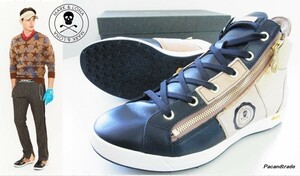  стандартный товар *MARK&LONA Mark &rona*Zip High-cut Sneaker Zip - ikatto спортивные туфли *26cm[ML-ZK36] черный чёрный бежевый светло-коричневый [ подлинный товар гарантия ]
