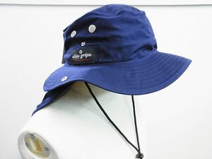  regular goods *elitegrips Elite grip * outdoor hat sunburn prevention .. cord attaching neck reverse side sunburn cover * navy navy blue [ genuine article guarantee ] popular * man and woman use 