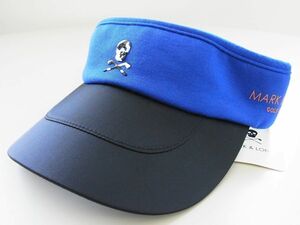 正規品★MARK&LONA マーク&ロナ★Assert Bicolor Visor バイカラーサンバイザー【MLF-1A-FC22】ブルー青【本物保証】カタログ掲載★1点物