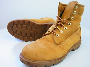 中古品★Timberland ティンバーランド★レースアップメンズブーツ★27.5cm★9.5【正規品】イエロー黄【本物保証】10066★定番商品