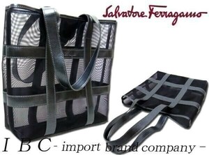 新品★Salvatore Ferragamoサルバトーレフェラガモ ミュージアム限定★正規品★本店オリジナル★ミニトートバッグ★ブラック黒【本物保証】