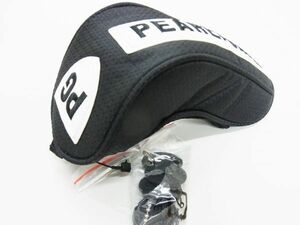 1円★PEARLYGATES パーリーゲイツ★PGロゴオールブラックヘッドカバーUT用【053-9284015】ブラック黒【本物保証】完売★PGロゴプレート