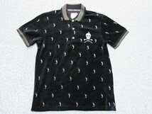 完売★MARK&LONA マーク＆ロナ★Prefered Swinger Polo ベロアスカルラメポロシャツS 【ML-12W-PL04B】ブラック黒【本物保証】店頭完売_画像2