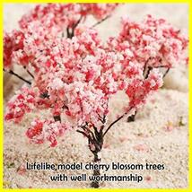 【特価】ジオラマ 桜の木 鉄道模型 ピンクの花 樹木 木 模型 モデルツリー 桜 鉢植え用 風景 鉄線 20個入り 建築模型 情景コレクション OO_画像2