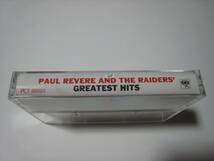 【カセットテープ】 PAUL REVERE AND THE RAIDERS / GREATEST HITS US版 ポール・リビアとレイダース グレイテスト・ヒッツ_画像3