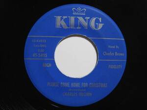 【7”】 CHARLES BROWN / PLEASE COME HOME FOR CHRISTMAS, AMOS MILBURN / CHRISTMAS (COMES BUT ONCE A YEAR) US盤 チャールズ・ブラウン