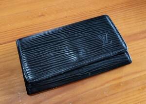 LOUISVUITTON ルイヴィトン エピ キーケース キーホルダー ブラック 黒 4連 中古