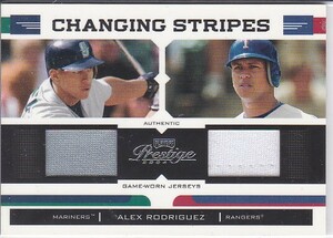 ALEX RODRIGUEZ 04 PLAYOFF PRESTIGE CHANGING STRIPES #150 JERSEY