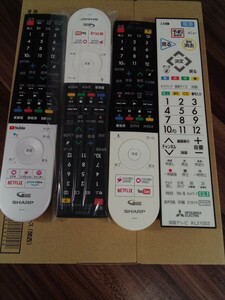  Mitsubishi *SHARP TV дистанционный пульт 4 шт. комплект б/у товар 