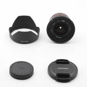 ★新品級★ SAMYANG サムヤン 12mm F2.0 NCS CS (フジフイルムX用) ブラック