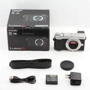 ショット数191回、元箱付き。★新品級★ PANASONIC パナソニック LUMIX GX7 MarkIII シルバー DMC-GX7MK3-S