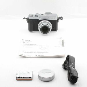 底部やや擦れあり。★新品級★ FUJIFILM フジフイルム X30 シルバー