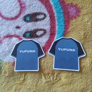 2枚【C-10】YUFUNA ゆふな　出演者ユニフォームステッカー　第2回配信者ハイパーゲーム大会　オンラインハイパーガチャ　OPENRECガチャ