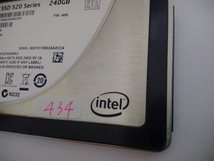 ■ SSD ■ 240GB （434時間）　Intel　正常判定　　送料無料_画像3