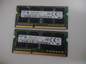 【 揃い 数量4 】　合計16GB（8GB×2枚)のペア ／ PC3L-12800s　Samsung で、揃い ／送料無料 ▼