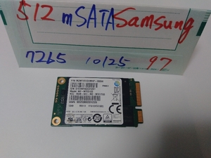 ■ SSD mSATA ■ 512GB （7265時間）　Samsung　正常判定　送料無料