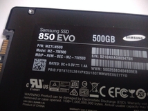 ■ SSD ■ 500GB （629時間）　Samsung 850EVO　正常判定　　送料無料_画像4
