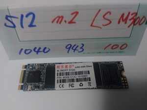 ■ SSD M.2 ■ 512GB （1040時間）　LS M300　正常判定　送料無料