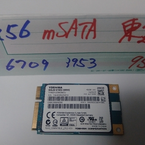 ■ SSD mSATA ■ 256GB （6709時間）　東芝 THNSNJ256GMCU　正常判定　送料無料