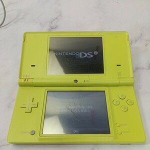 312同梱NG Nintendo DSi ライムグリーン TWL-001 本体 充電器付き ニンテンドー DSI 通電OK 簡易動作OK 初期化済み 現状 ゲーム機 任天堂