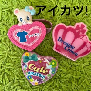 アイカツ！ドリーミークラウン　ピン　エンジェリーシュガー　缶バッジ　3点セット