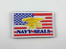 NAVY SEALS パッチ ワッペン カラー サバゲー ミリタリー ベルクロ DM便発送_画像1