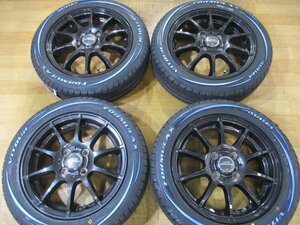 軽四 軽トラ 綺麗 シュナイダー ホイール 新品 ホワイトレター4本 14インチ 155/65R14 スペーシア タント デイズ N-BOX N-ONE ハイゼット