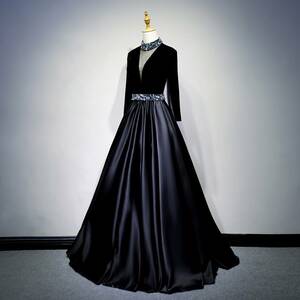  new goods color dress long dress elegant fastener type YLH148