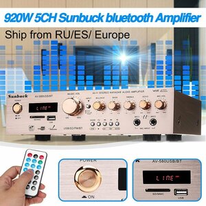 920 ワット 220V 5CH BLUETOOTH AMPLIFICADORハイファイステレオAVサラウンドアンプFMカラオケシネマホームホームシアターアンプ ZCL898