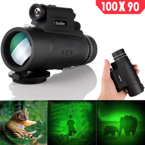  powerful single eye long distance 1000 meter telescope smart phone 100X90 army . Spy glass zoom high quality hd hunting optics scope YLH633