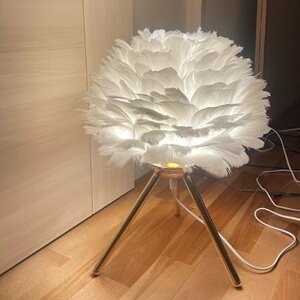 テーブル ランプ 羽 フェザー 鳥 羽毛 装飾 フェアリー 照明 ライト 卓上 置き型 DYL518