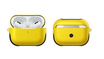 AirPods Pro用ケース　イエロー　メタリックカラー　黄　イヤホンケース　クール　軽量　シリコン　エアポッズケース　第三世代用 DJ480_画像3