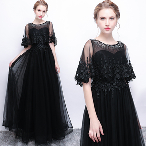  новый товар цветное платье длинное платье чёрный . цвет 2 следующий . цвет исправление вечеринка stage Mai шт. Evening dress YLH165