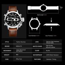 MEGALITH 男性スポーツ時計発光防水クォーツ腕時計メンズ多機能クロノグラフ腕時計YWQ999_画像3