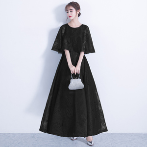  new goods color dress black / white 2 color equipped knees height type / long type color correcting party coming-of-age ceremony graduation ceremony stage YLH172