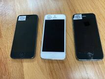 Apple（アップル）iPhone5 スペースグレイ ホワイト 3台セット 利用制限◯ スマートフォン アイフォン ジャンク 部品取り_画像2