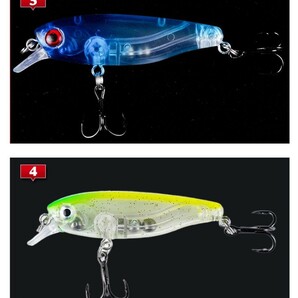 8g 6本 セット Ｋ太 タイプ フローティングミノー チヌ シーバスの画像3