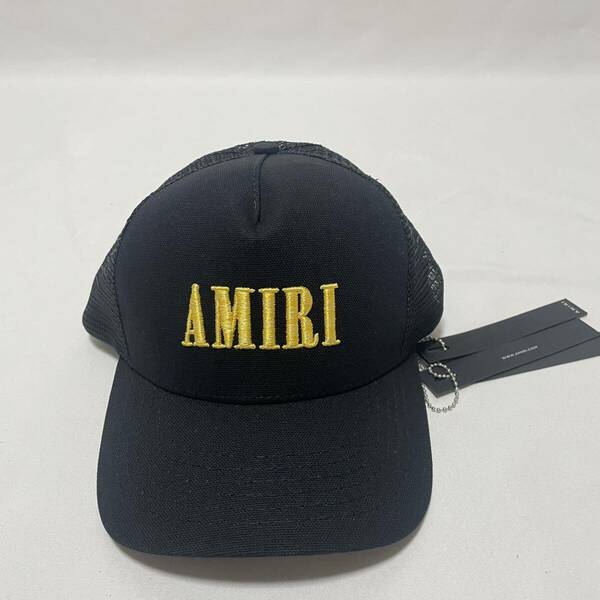 【新品】AMIRI アミリ ベースボールキャップ ブラック ワンサイズ メッシュキャップ 帽子 