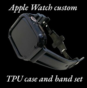 アップル用バンド ラバーベルト Apple Watch カバー　ケース メンズ　レディース38 40 41 42 44 45 49 ak