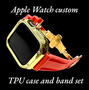 アップル用バンド ラバーベルト Apple Watch カバー　ケース メンズ　レディース38 40 41 42 44 45 49 j