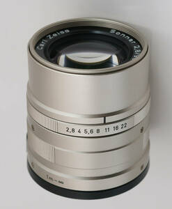 Carl Zeiss Sonnar 2.8/90 G CONTAX 純正ポーチ フィルター フード付属