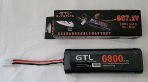 GTL 7.2V ニッケル水素 バッテリー 6800mAh 大容量 タミヤ TAMIYA 新品 