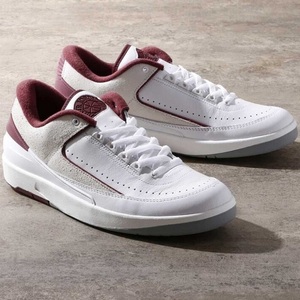 ナイキ エア ジョーダン 2 レトロ ロー 27.5cm 定価19800円 ホワイト/チェリーウッドレッド AIR JORDAN 2 RETRO LOW メンズ スニーカー