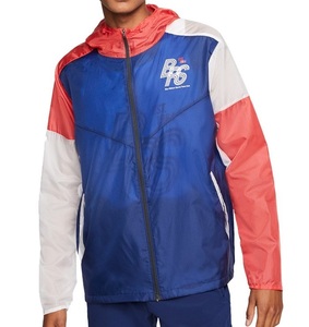  Nike BRS бег жакет US размер L (XL соответствует ) обычная цена 14300 иен голубой / красный / белый синий красный белый мужской нейлон ветровка 