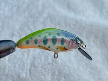 ハンドメイドミノー sparkle lures 山女魚53sシンキング5.0g グリーン_画像5