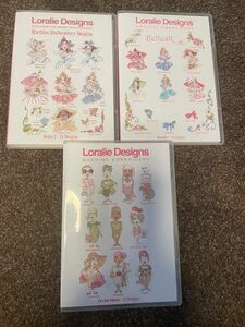 【稀少品】Loralie Designs ミシン刺繍CD3枚セット バラ売り不可