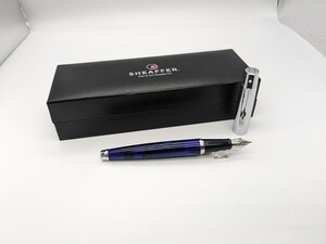 SHEAFFER 300 万年筆 マーブルブルー F 細字