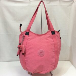 【値下げ】KIPLING キプリング トートバック ピンク 丸型